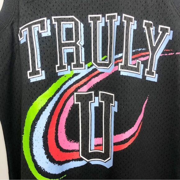 MITCHELL & NESS x TRULY | Men’s Black Basketball Jersey Women’s Size Medium - Picture 9 of 15